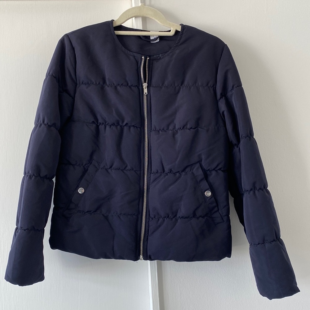 H&M bomber puffer jacket - Navy